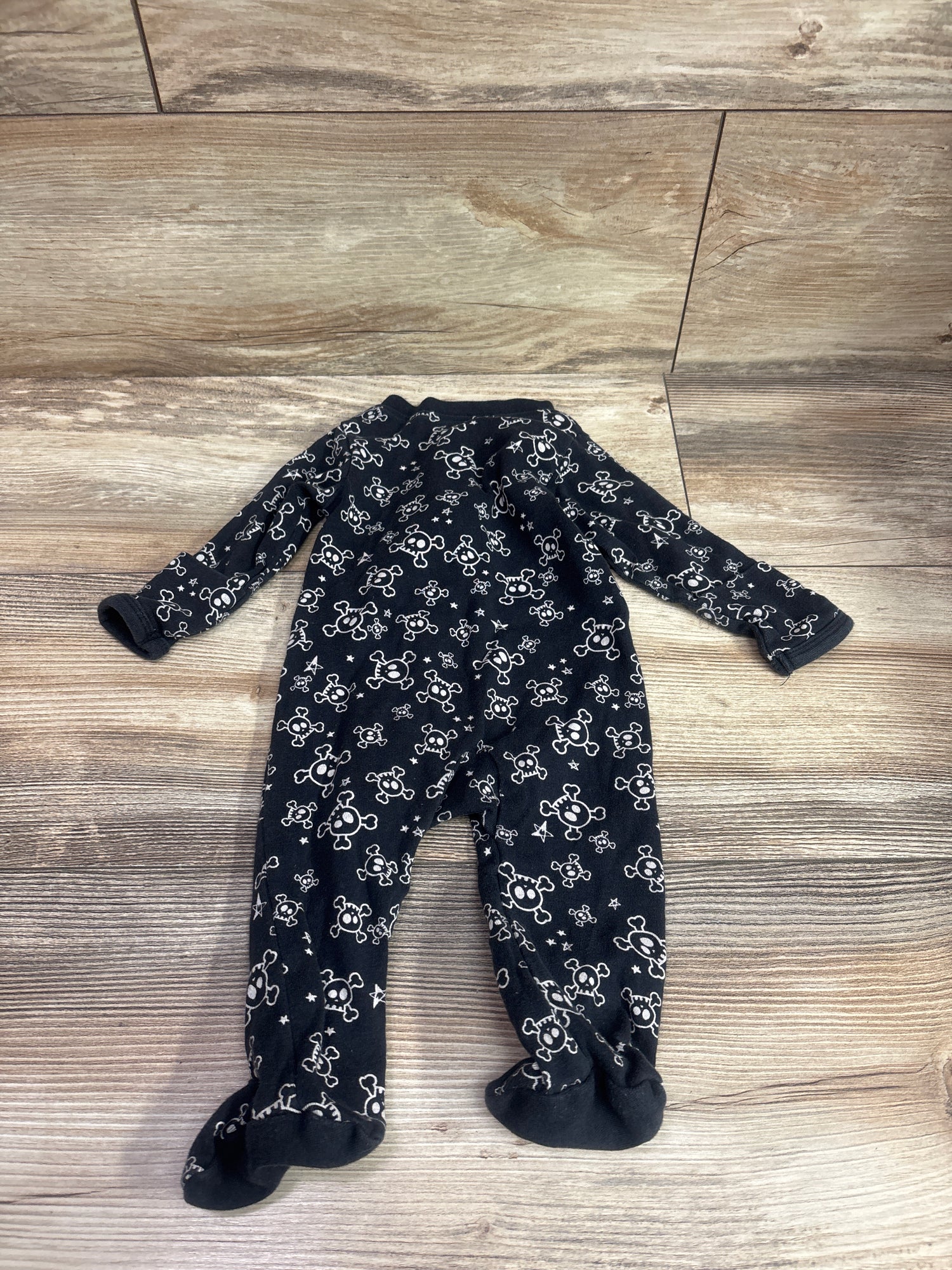 Honest Baby Skull Print Sleeper Black sz 0-3m