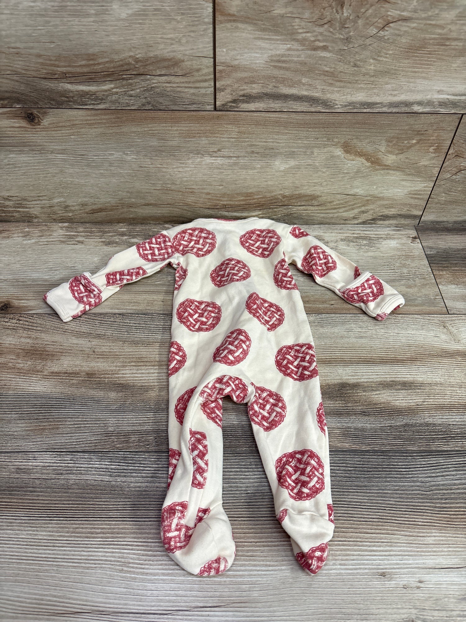 Kate Quinn Organic Pie Footie Sleeper Cream sz 3-6m