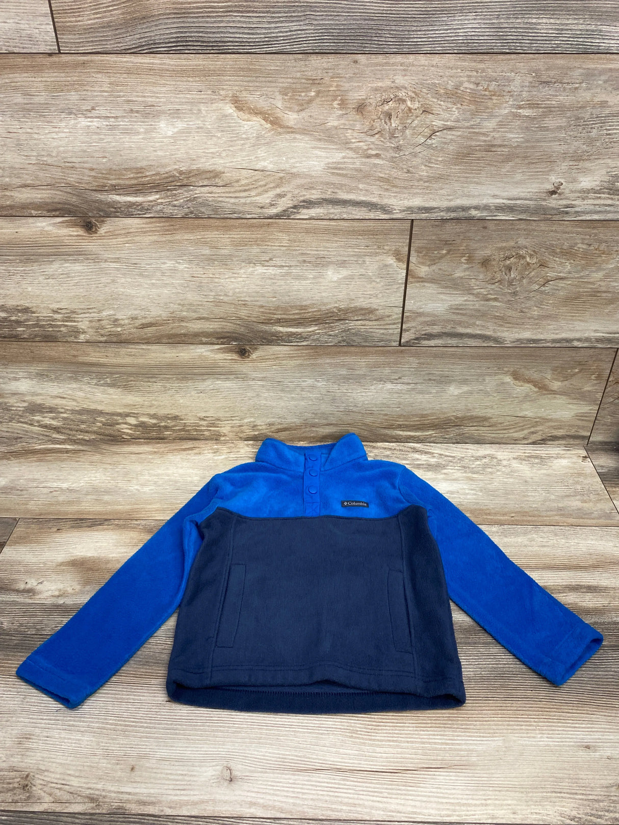 Columbia Steens Mountain II Quarter Snap Fleece Pullover Blue sz 4T