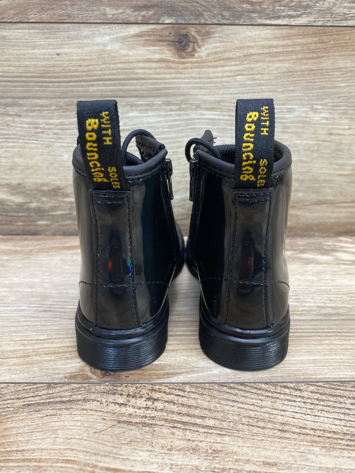 Dr. Martens 1460  Lace Up Boots Patent In Black  sz 8c