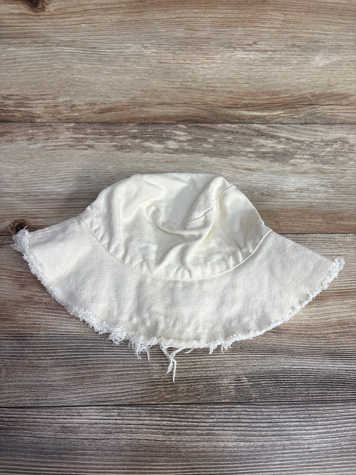 Raw Hem Bucket Hat Beige