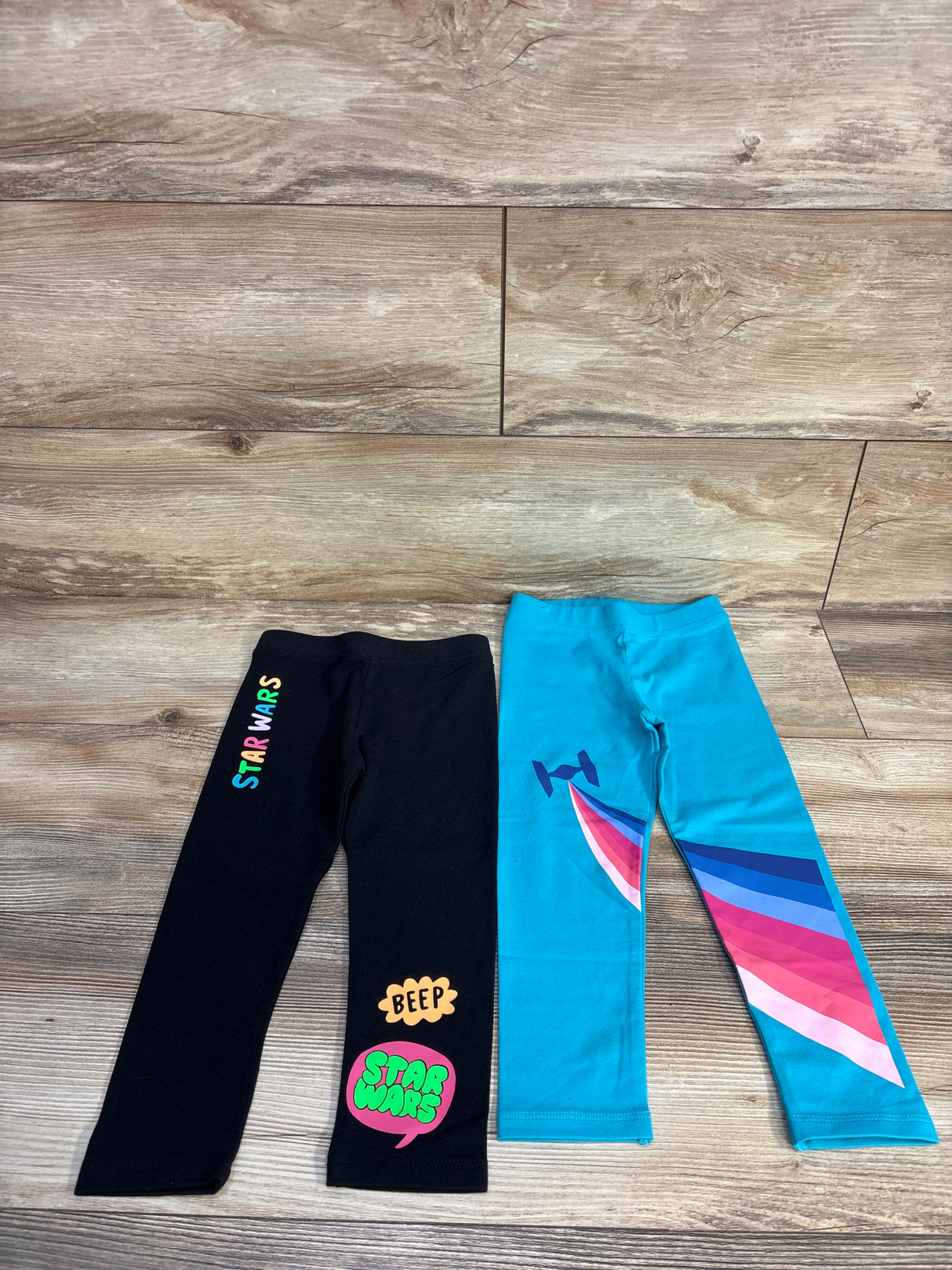 Amazon Essentials x Star Wars 2pk Leggings Set Black/Blue sz 3T