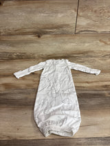 Carter's Cloud Henley Sleeper Gown White sz 3m
