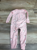 Pink Pekkle baby sleeper with an ice cream cone print, size 18m