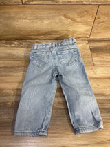 Cat & Jack Embroidered Daisy Jeans Light Blue sz 18m
