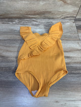 H&M Ribbed Ruffle Swimsuit Gold sz 18m-2T