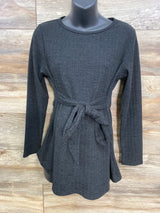 Ekouaer Rib Knit Long Sleeve Shirt Black sz Medium