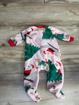 Carter's Christmas Blanket Sleeper Pink sz 3m