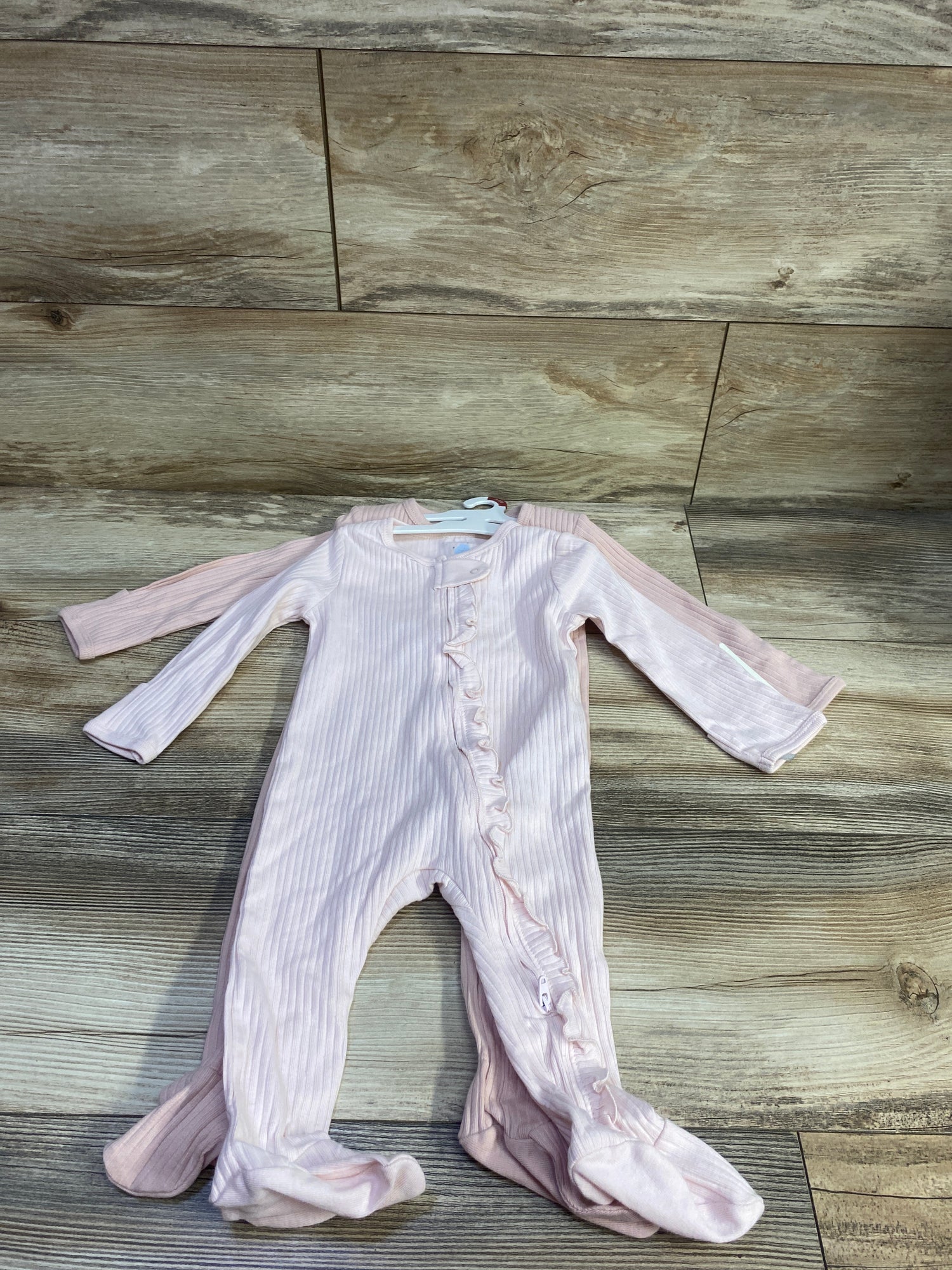 NEW Cloud Island 2pk Ribbed Sleepers Pink sz 3-6m