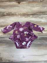 Carter's Skirted Bodysuit Purple sz 3m