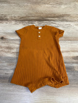 PL Baby Ribbed Shortie Romper Brown sz 6m