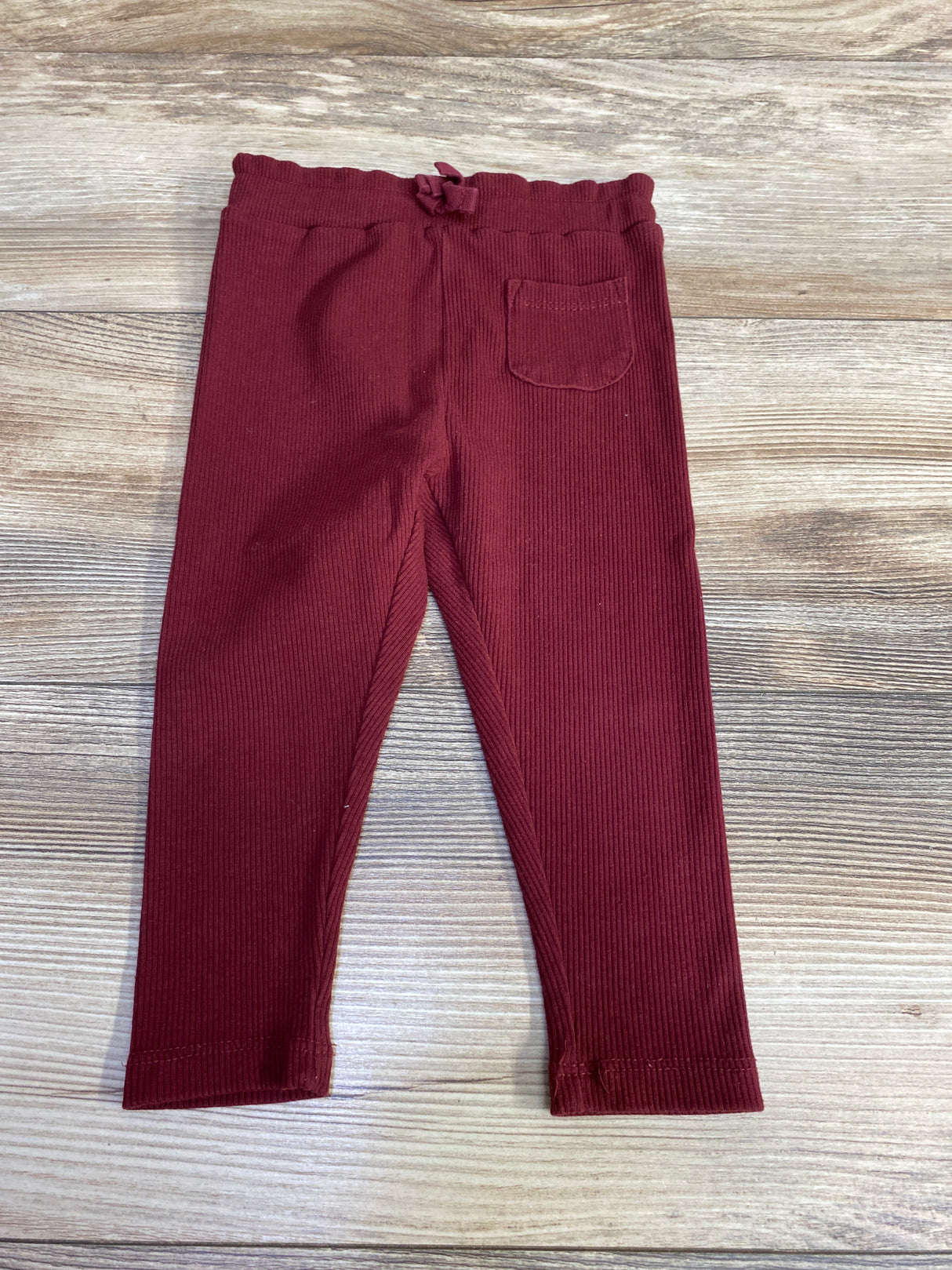 Chelsea & Violet Ribbed Leggings Burgundy sz 18m