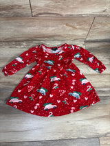 Picapino Long Sleeve Christmas Dress Red sz 18m