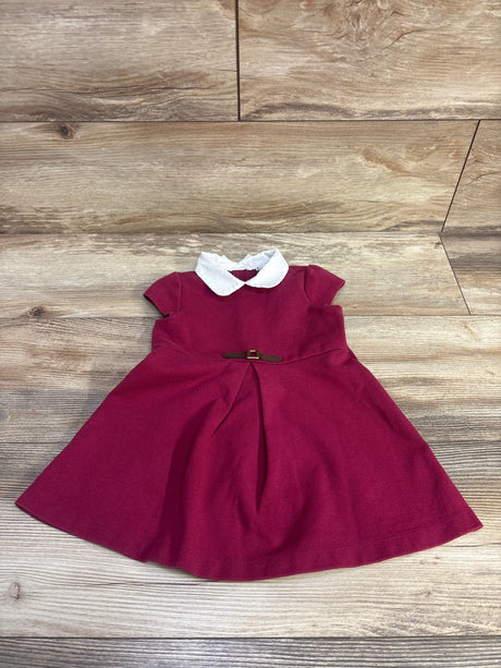 Janie and Jack Collared Ponte Dress In Dainty Berry sz 12-18m - Me n Mommy To Be
