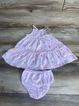 NWOT Cat & Jack 2pc Ice Cream Dress & Bloomers Pink sz 18m