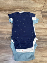 NEW Just One You 3pk Ahoy There Bodysuit Set Light Blue sz 6m