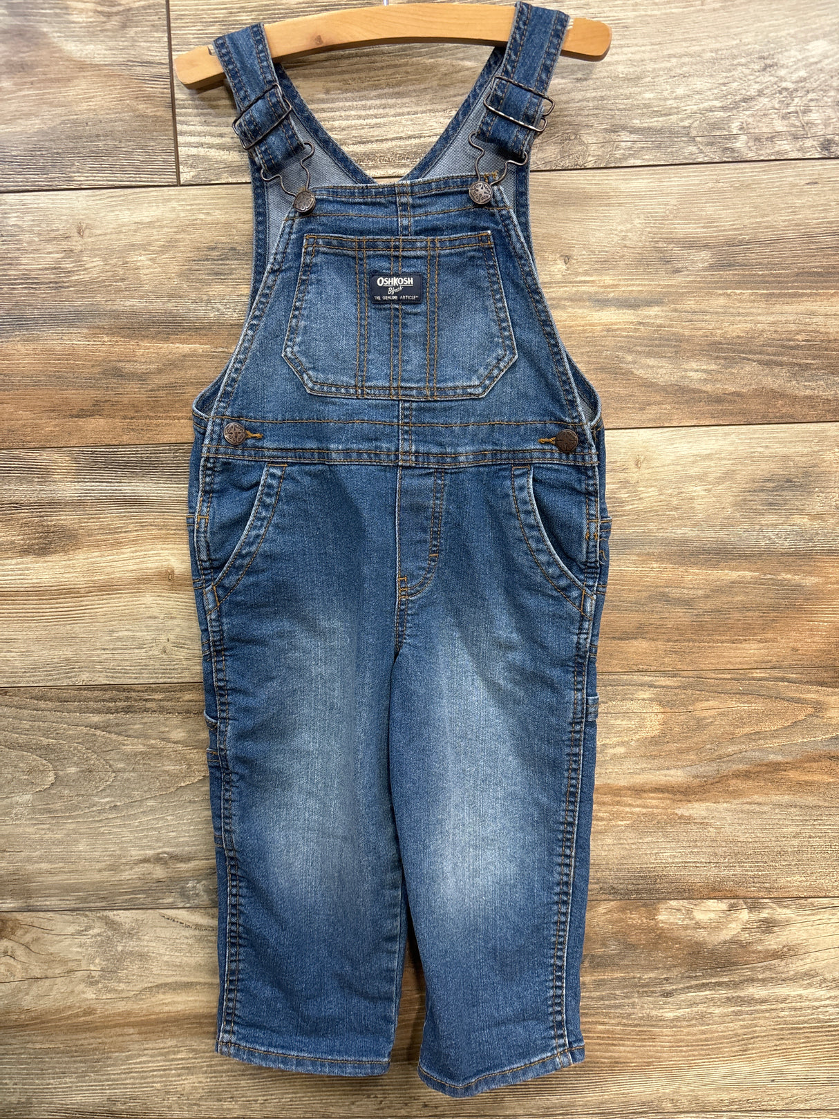 OshKosh Denim Overalls Blue sz 3T