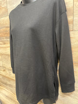 NEW SweetyWeee Maternity Long Sleeve Thermal Shirt Black sz Small
