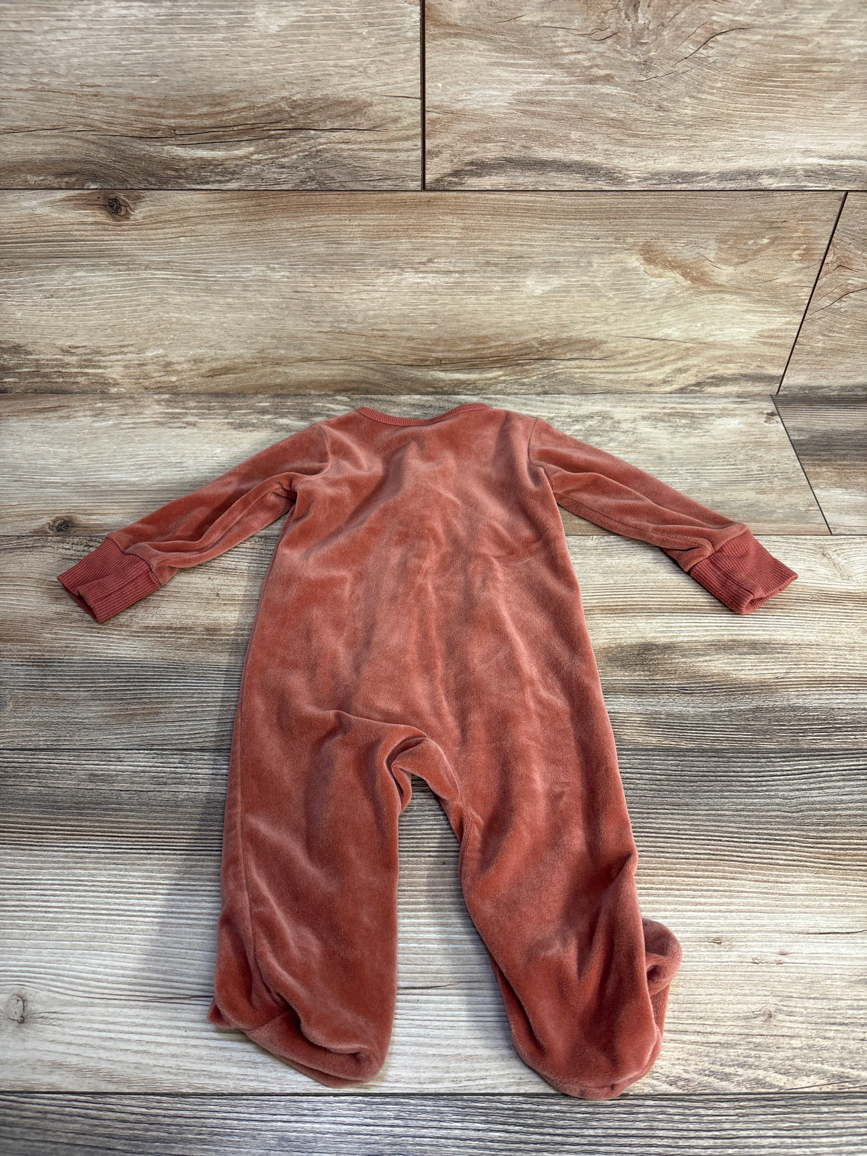 Peyton & Scout Velour Sleeper Rust sz 3-6m