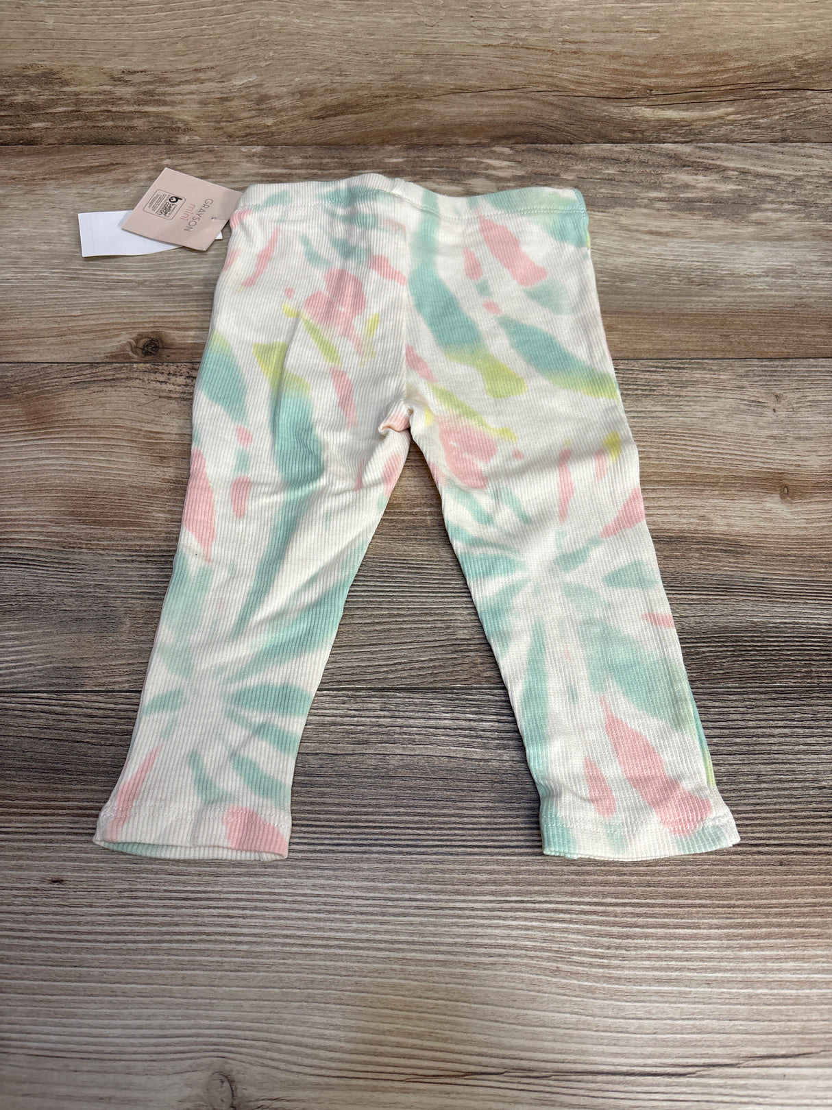 NEW Grayson Mini Tie-Dye Leggings Cream sz 18m