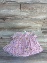 NEW Baby Gap 2pc Metallic Tulle Dress & Bloomers Pink sz 0-3m