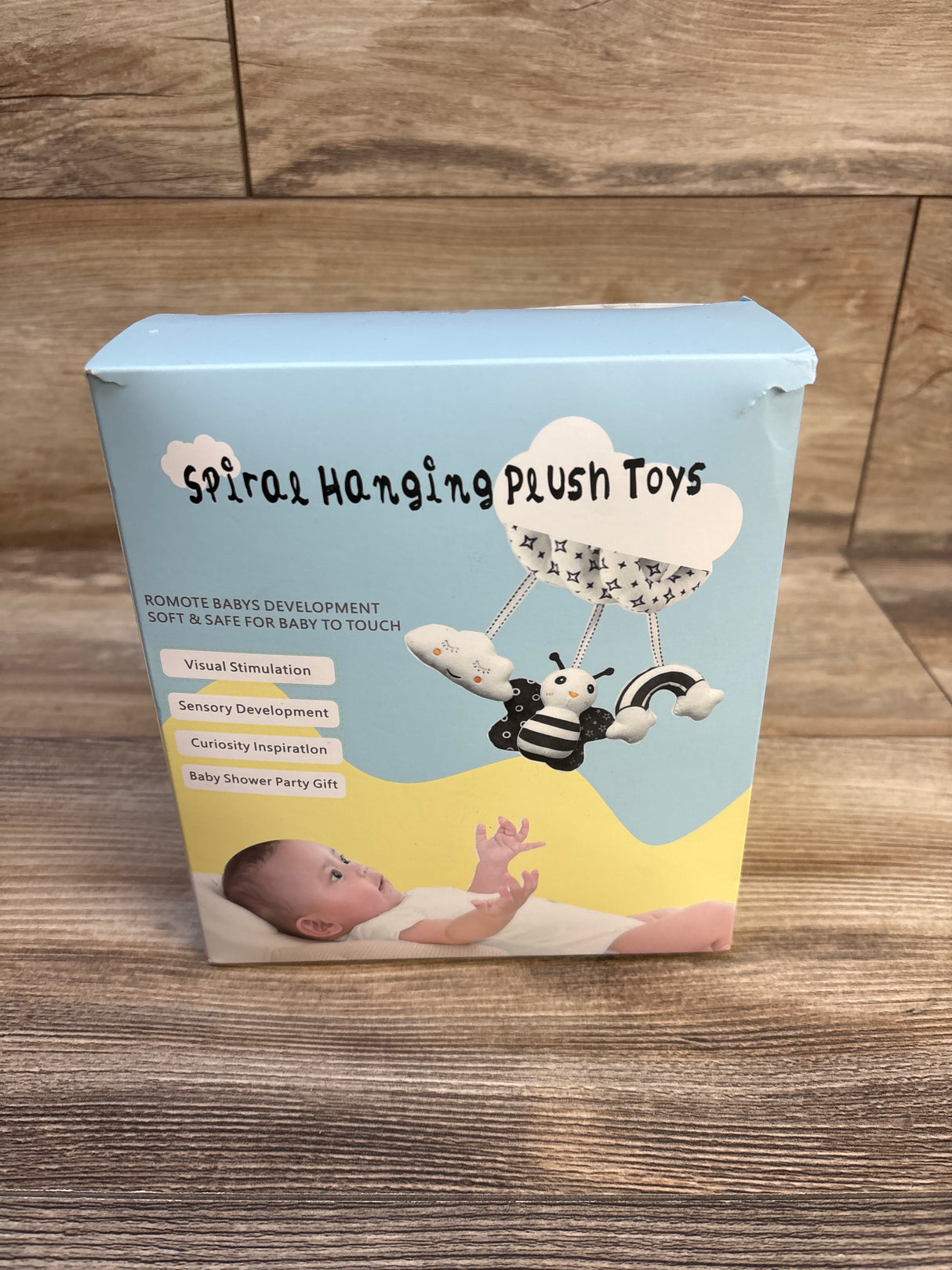 NEW FPVERA High Contrast Spiral Car Seat & Stroller Toy