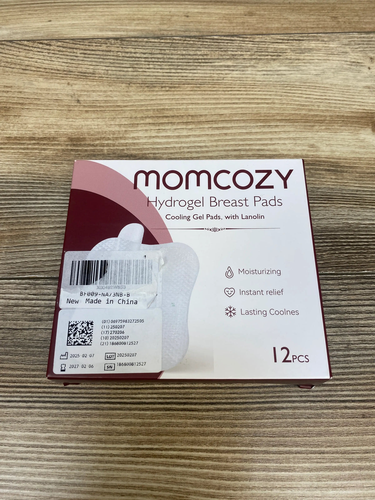 NEW Momcozy Cooling Hydrogel Breast Pads 12pk