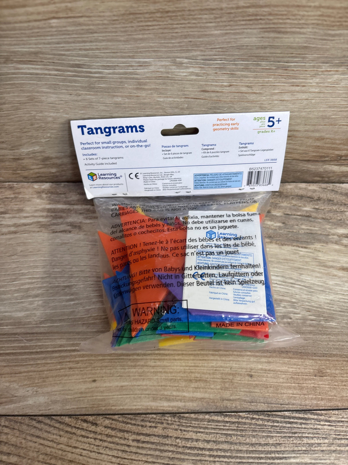 NEW Learning Resources Tangrams 42ct.