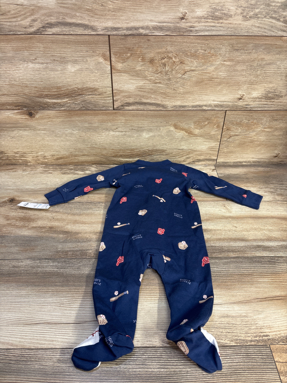 NEW Child Of Mine Baseball Sleeper Navy sz 6-9m