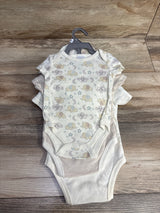 NEW Little Beginnings 5pc Bodysuit & Hat Set Beige sz 0-3m