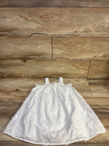 Cat & Jack Embroidered Floral Dress White sz 4T
