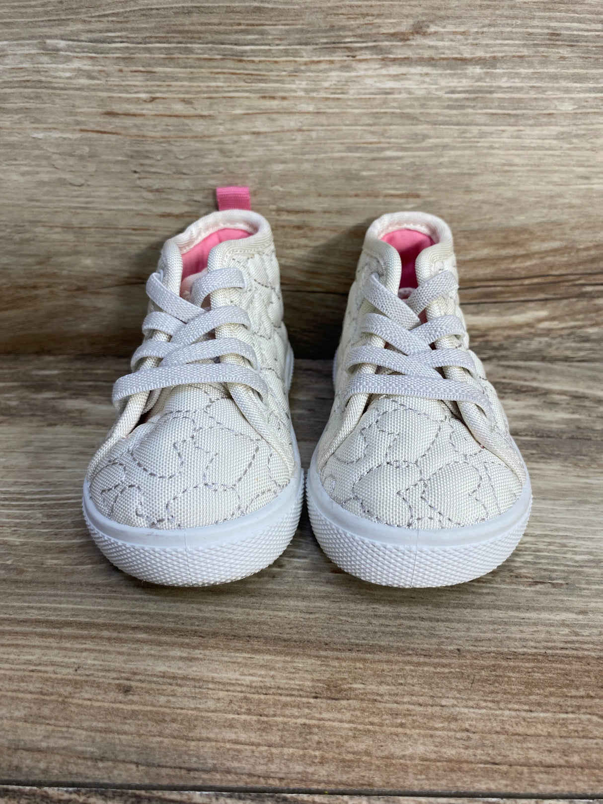 Carter's Ginger High-Top Sneakers Ivory sz 4c