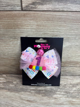 NEW 1st Birthday Hair Bow White