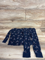 Old Navy 2pc Skeleton Pajama Set Navy sz 5T