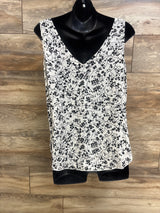 Motherhood Maternity Floral Tank Top White sz Medium