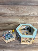 7 Sided Montessori Wooden Activity Cube, Space