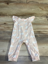 Cat & Jack Dinosaur Flutter Sleeve Jumpsuit Pink sz 3-6m