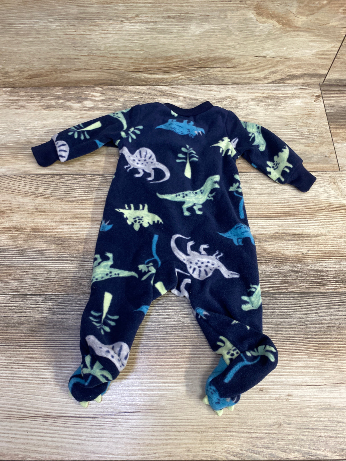 Just One You Dinosaur Blanket Sleeper Navy sz Newborn