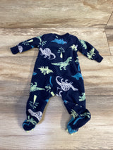 Just One You Dinosaur Blanket Sleeper Navy sz Newborn