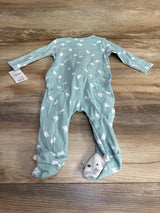 NEW Just One You Bunny Print Sleeper Blue sz 6m