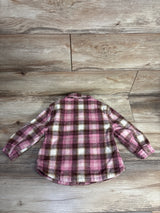 Old Navy Plaid Flannel Shacket Pink sz 3T