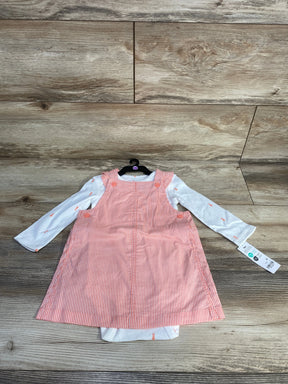 NEW Child Of Mine 2pc Bunny Bodysuit & Jumper Dress White sz 12m - Me n Mommy To Be
