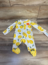 NEW Just One You Lemon Printed Sleeper White sz Newborn