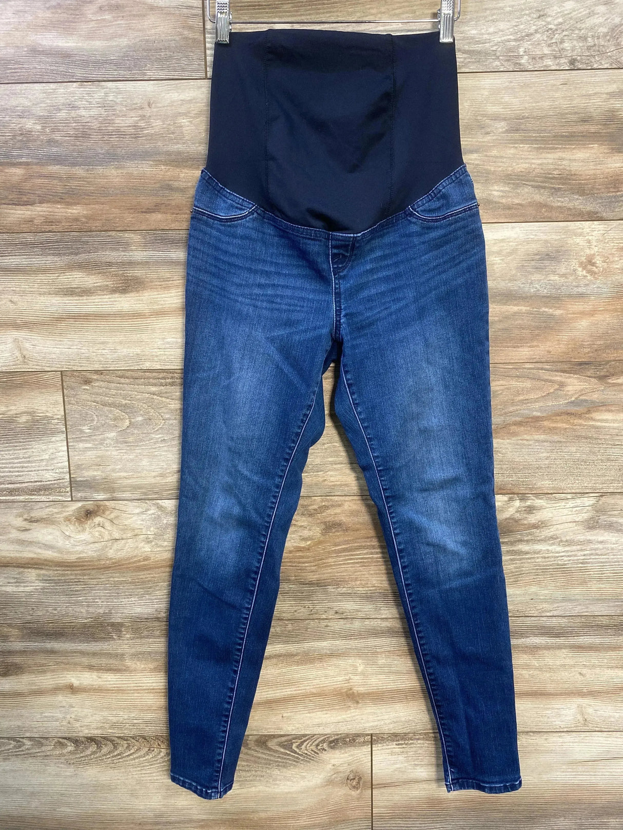 Isabel Maternity Crossover Panel Skinny Jeans Blue sz XS