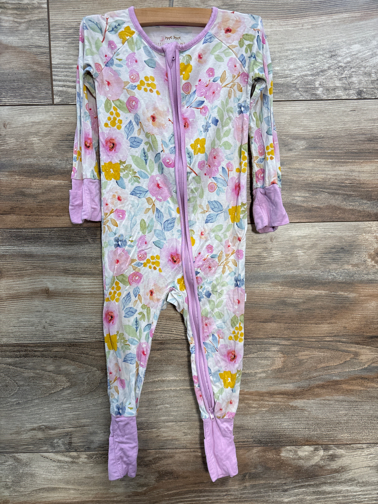 Little Sleepies Watercolor Blooms Zippy Lilac sz 12-18m
