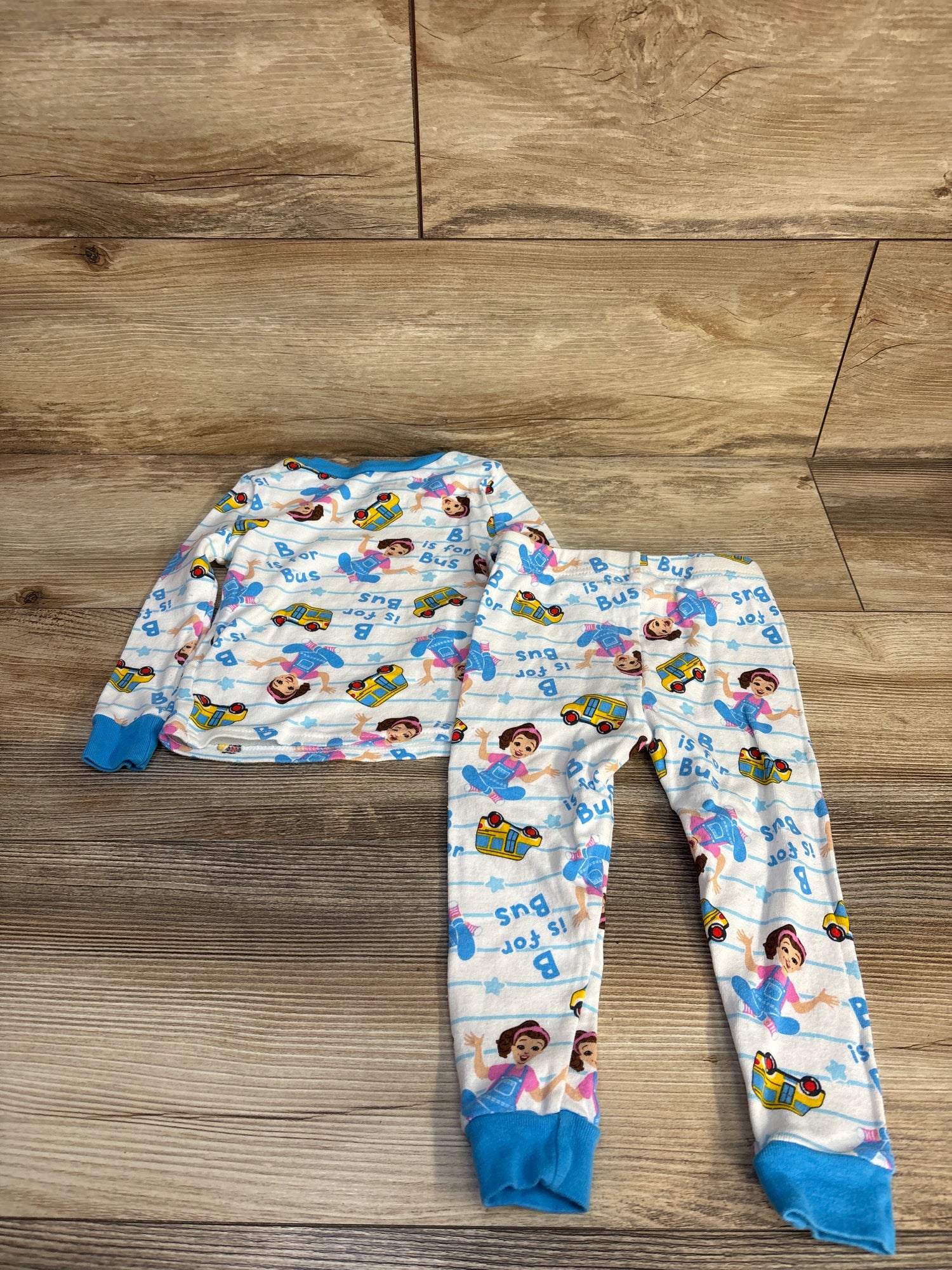 Ms. Rachel 2pc Pajama Set White sz 2T