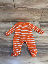 Just One You Pumpkin Waffle Knit Sleeper Orange sz Newborn