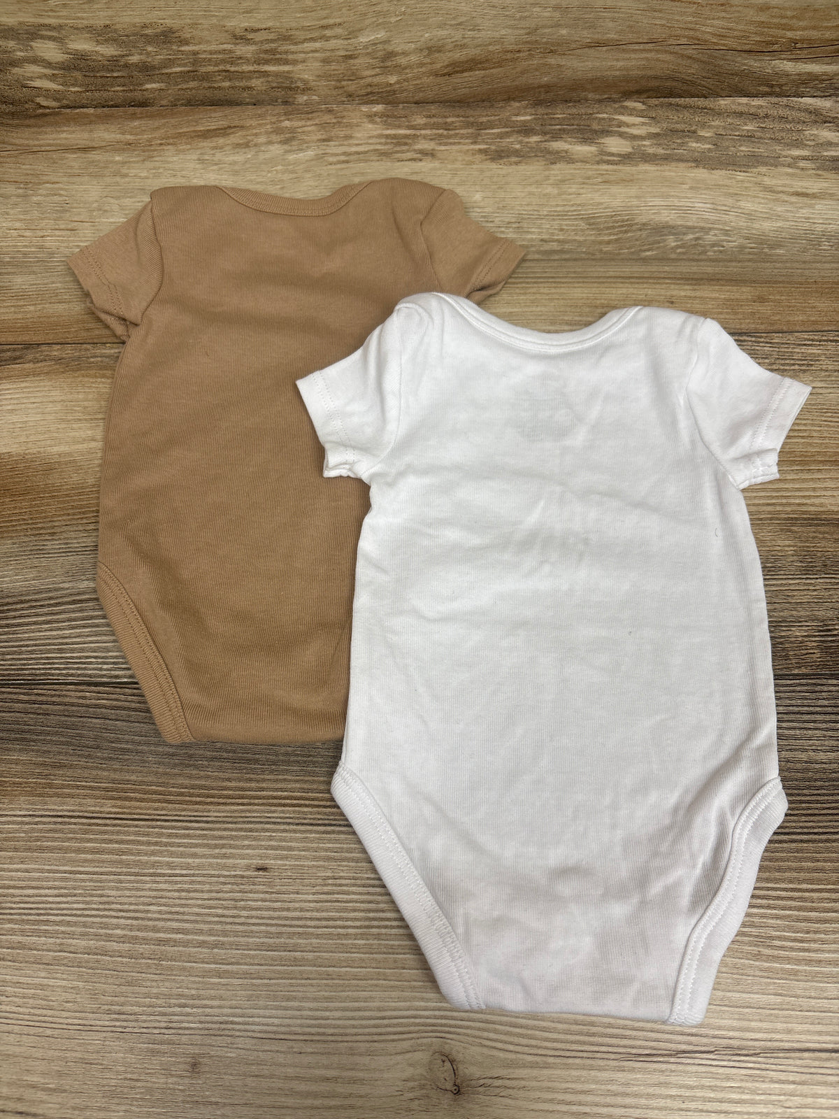 Nike 2pk Bodysuits Tan/White sz 3m