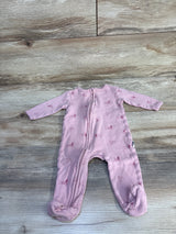 Rabbit + Bear Organic Dog Sleeper Pink sz 3-6m