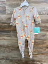 NEW Disney Baby Winnie The Pooh Sleeper Brown sz 0-3m